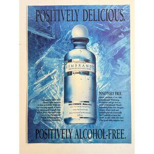 Vintage 1993 Rembrandt Mouth Wash Mint Flavor Beauty Advertisement Print Ad